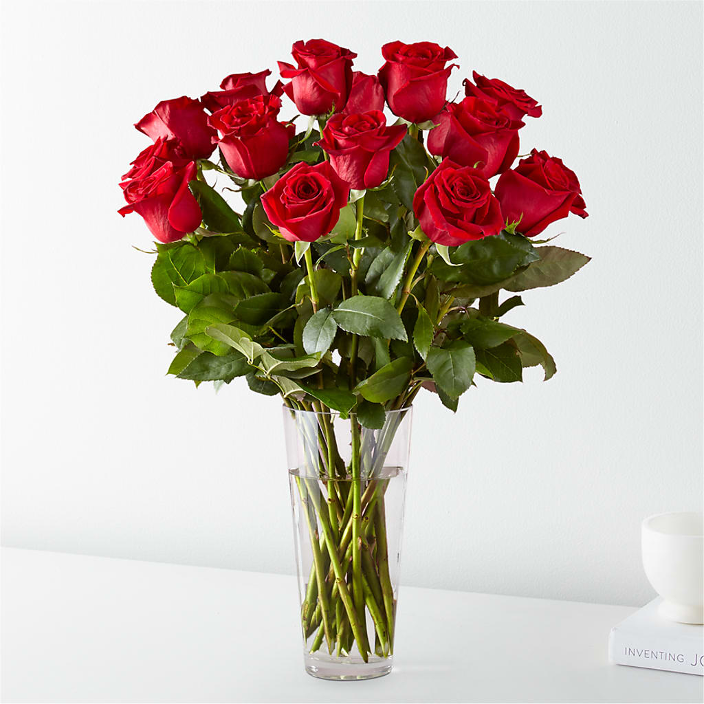 Long Stem Red Rose Bouquet – De Voe Floral, Lena IL