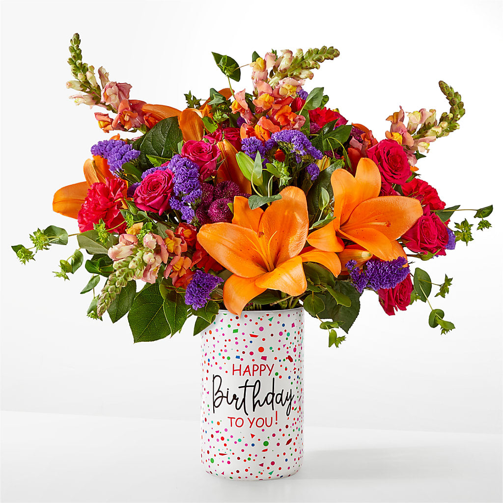 Birthday Palooza Bouquet – De Voe Floral, Lena IL