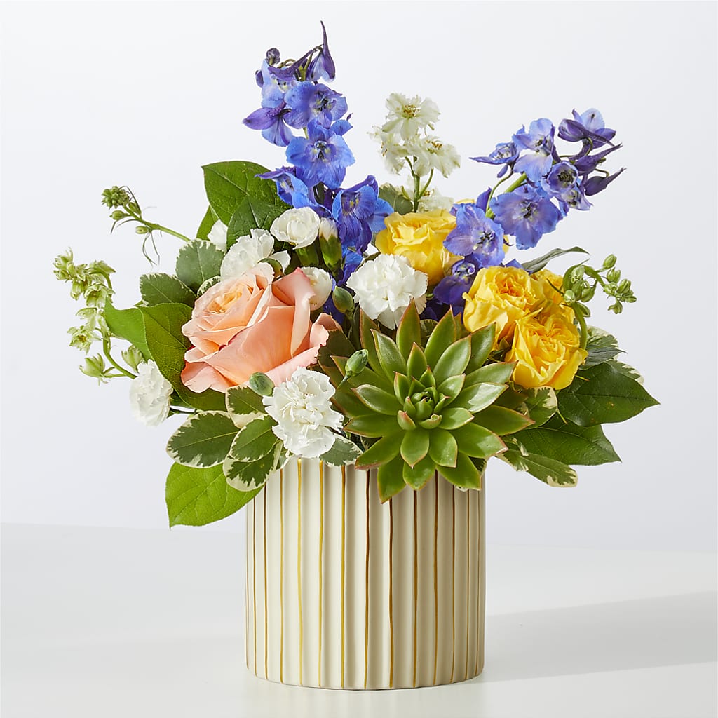 Cobalt Reverie Bouquet – De Voe Floral, Lena IL
