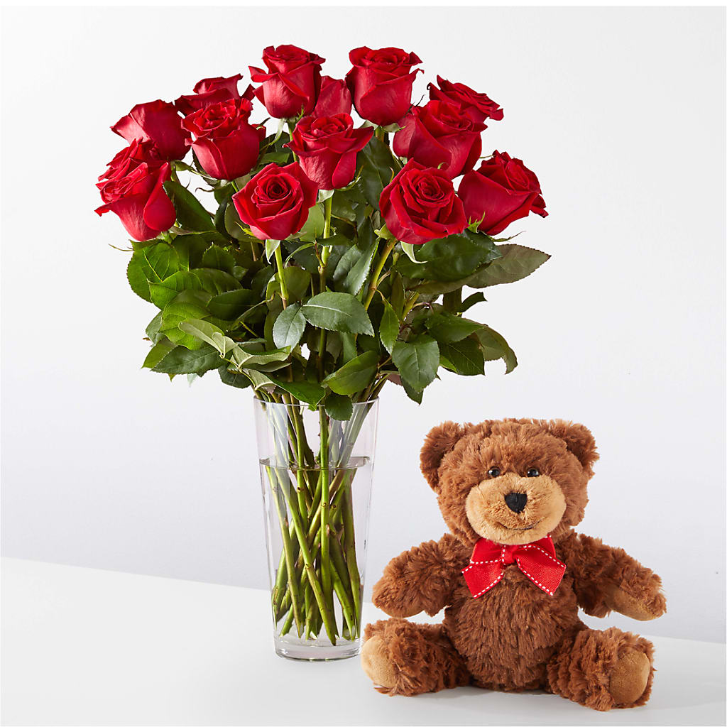 Romantic Long Stem Red Rose Bouquet Bundles – De Voe Floral, Lena IL