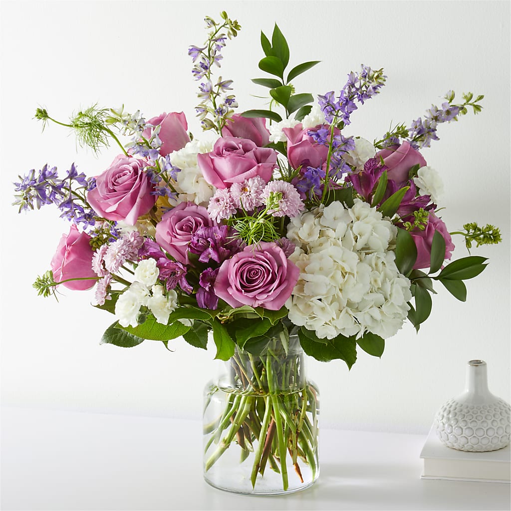Violet Caress Bouquet – De Voe Floral, Lena IL