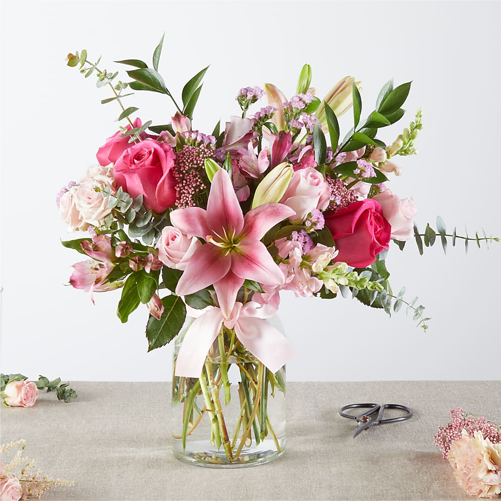 Pink Ribbon - A Florist Original – De Voe Floral, Lena IL