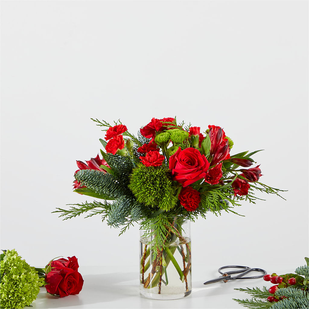 Merry Moment Bouquet – A Florist Original – De Voe Floral, Lena IL