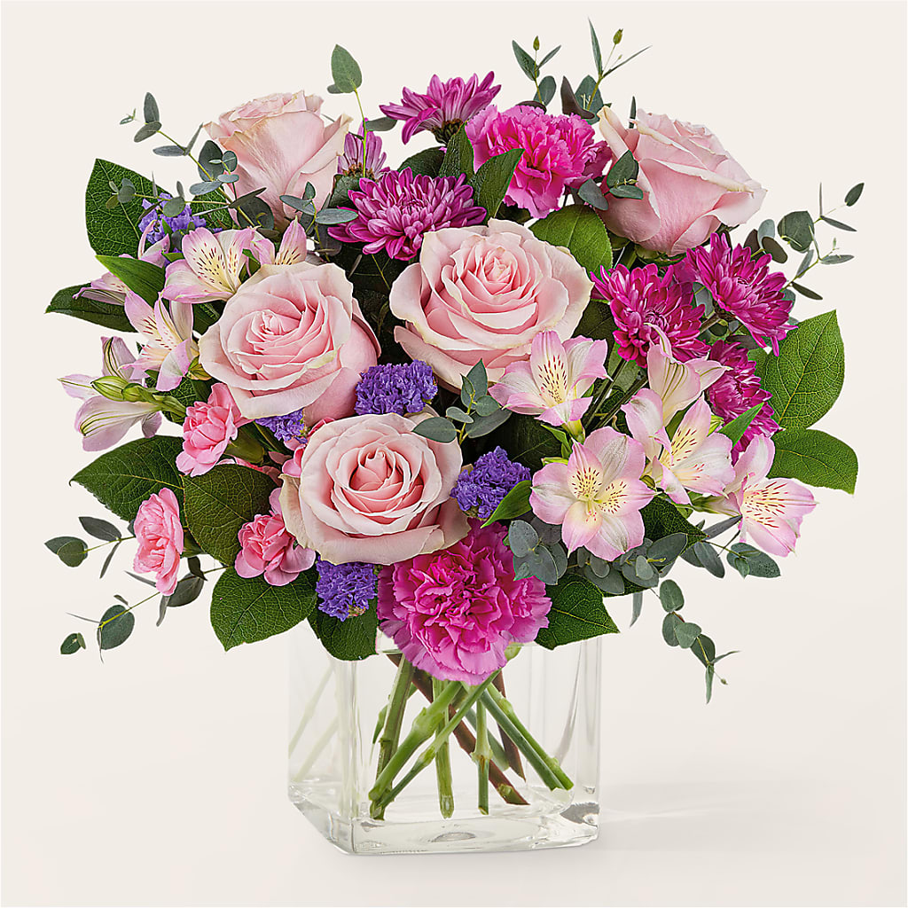 Rosy Radiance Bouquet – De Voe Floral, Lena IL