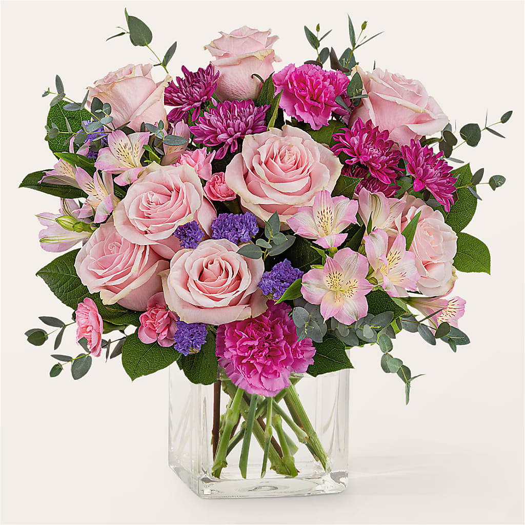 Rosy Radiance Bouquet – De Voe Floral, Lena IL