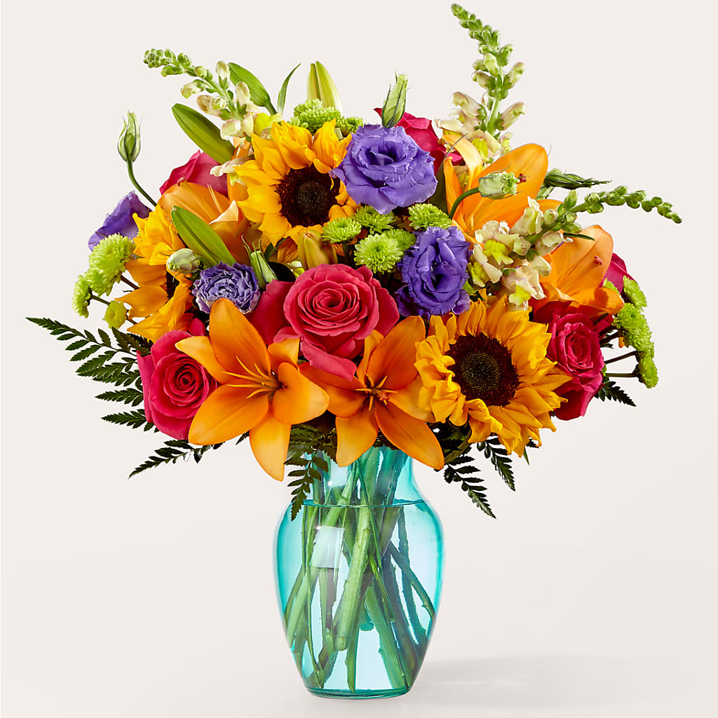 Double Rainbow Bouquet – De Voe Floral, Lena IL