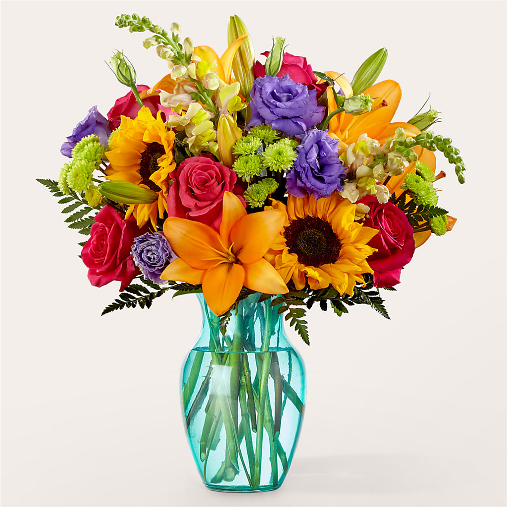 Double Rainbow Bouquet – De Voe Floral, Lena IL