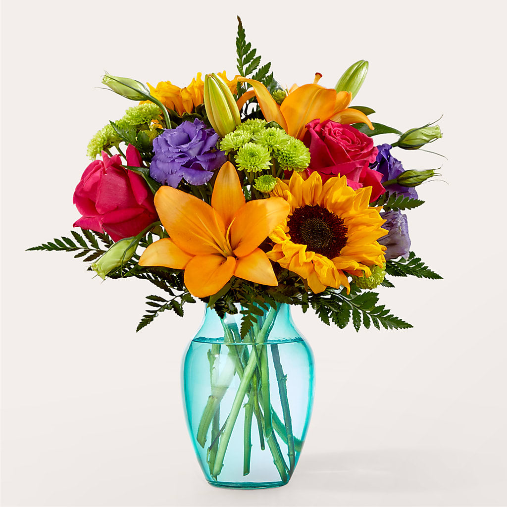 Double Rainbow Bouquet – De Voe Floral, Lena IL