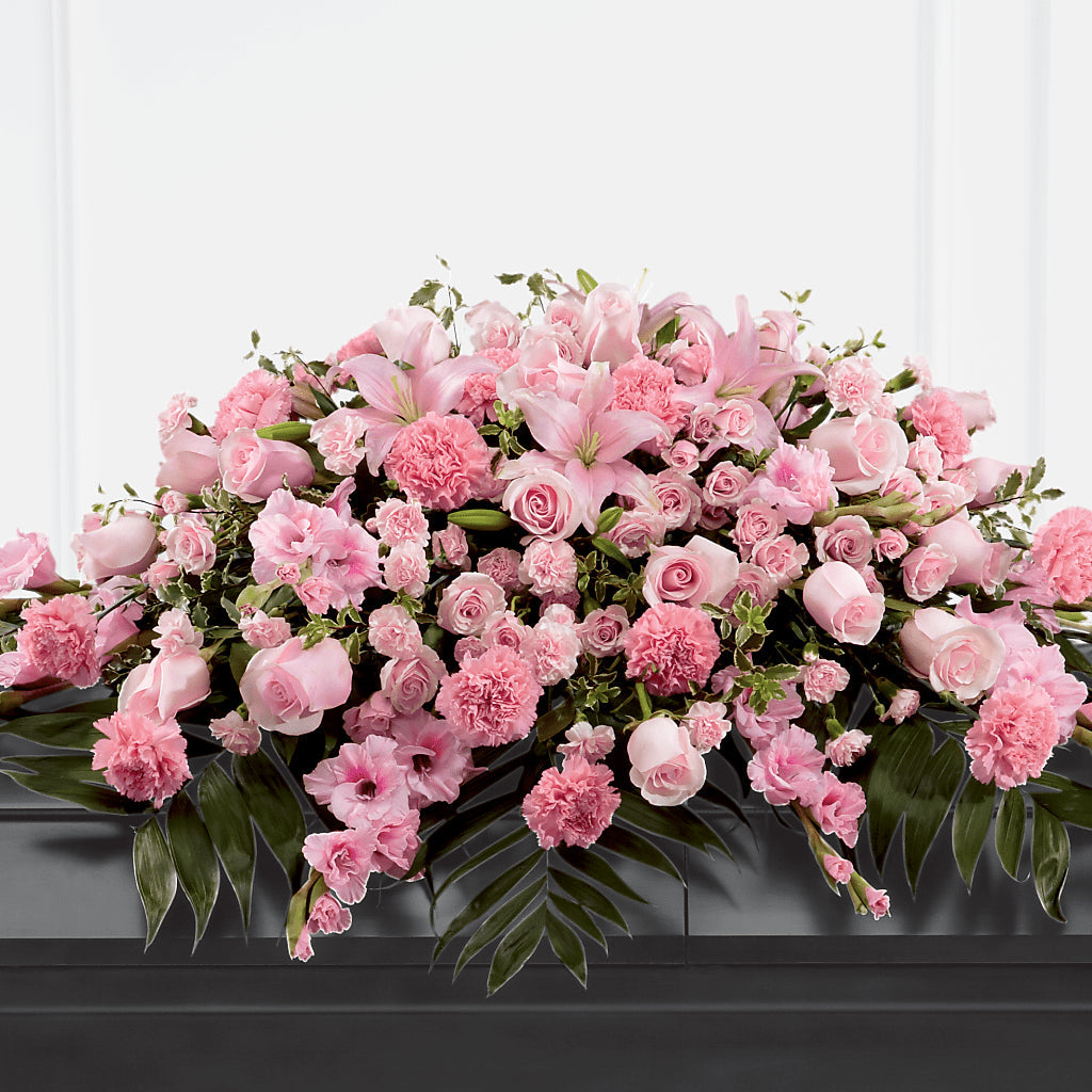 Garden of Comfort Casket Spray (Standard) – De Voe Floral, Lena IL