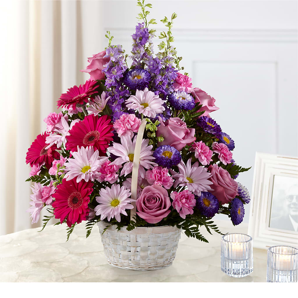 Pastel Peace Basket – De Voe Floral, Lena IL