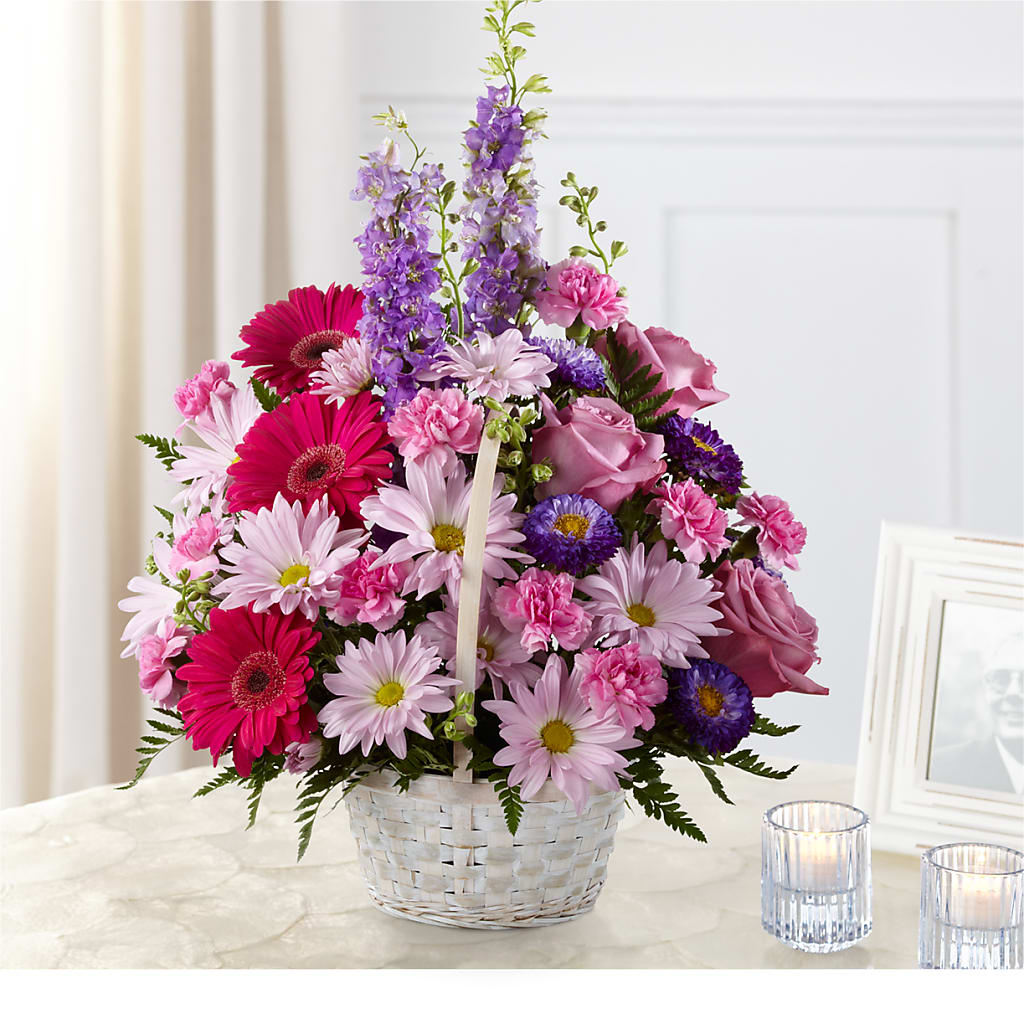 Pastel Peace Basket – De Voe Floral, Lena IL