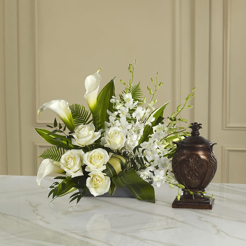 At Peace Arrangement – De Voe Floral, Lena IL