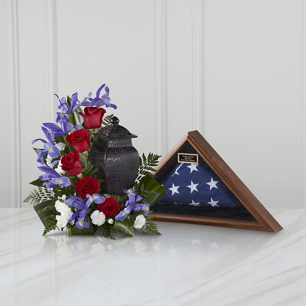 Patriotic Tribute Arrangement – De Voe Floral, Lena IL