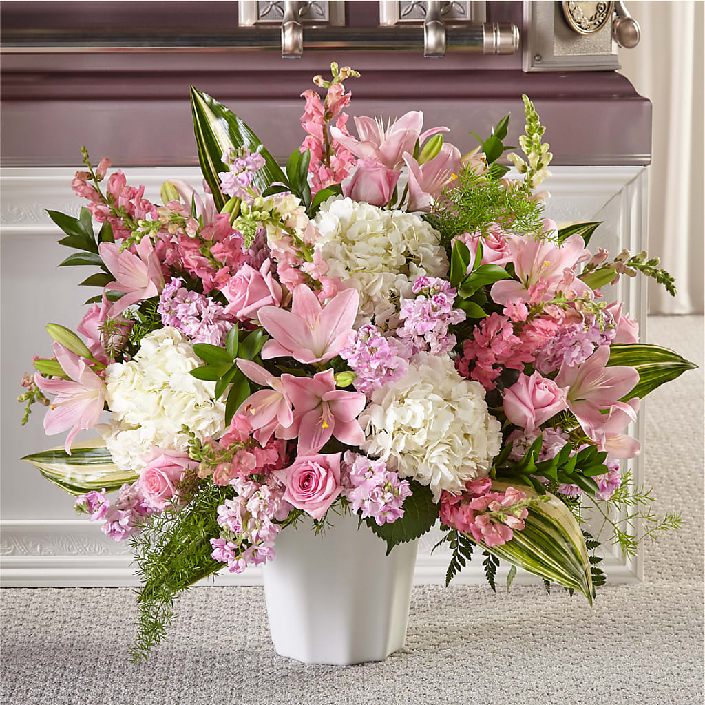 Simply Serene Floor Basket – De Voe Floral, Lena IL