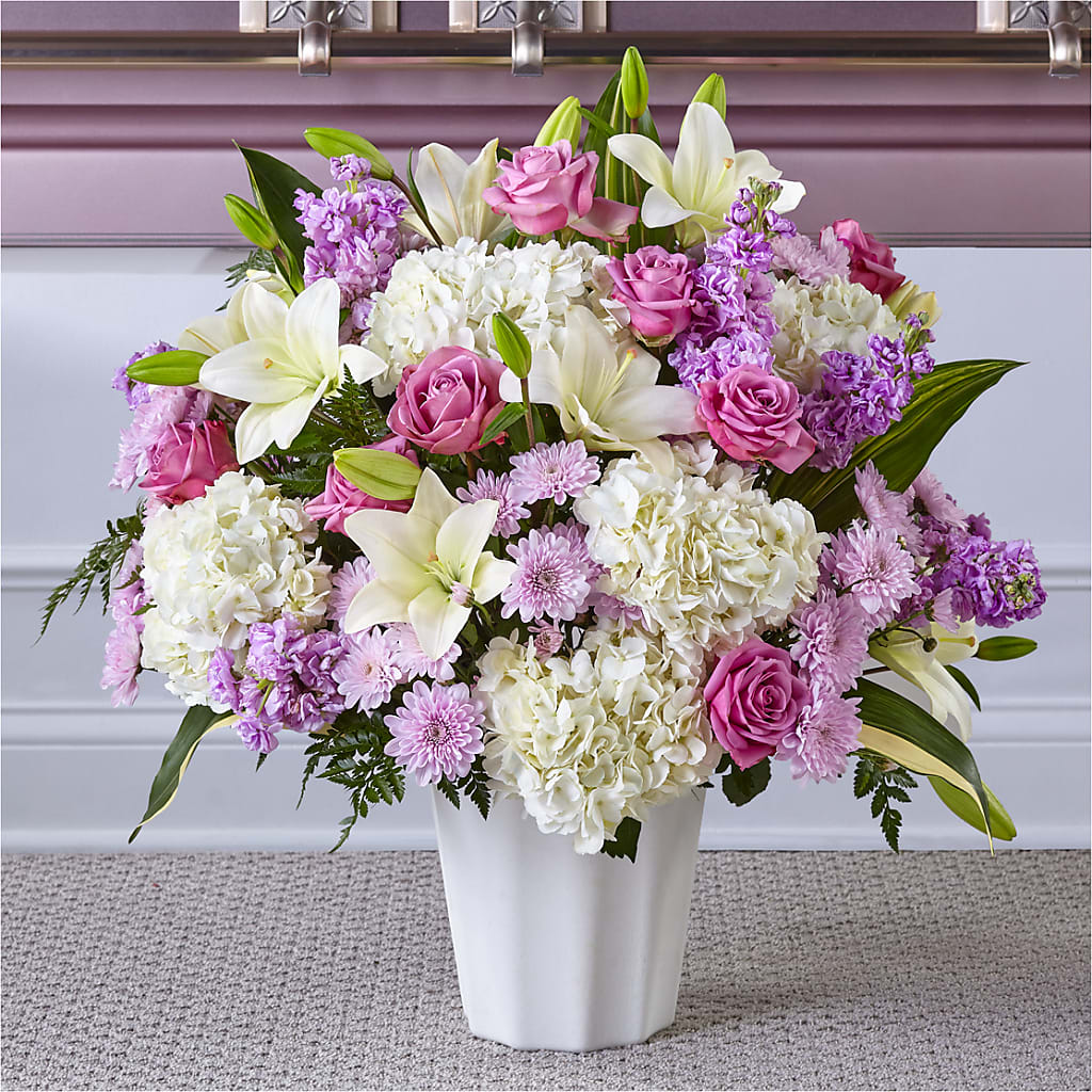 Heaven Sent Floor Basket – De Voe Floral, Lena IL