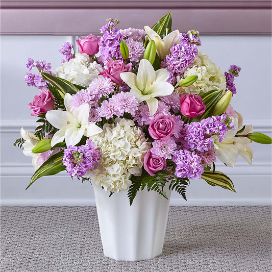 Heaven Sent Floor Basket – De Voe Floral, Lena IL