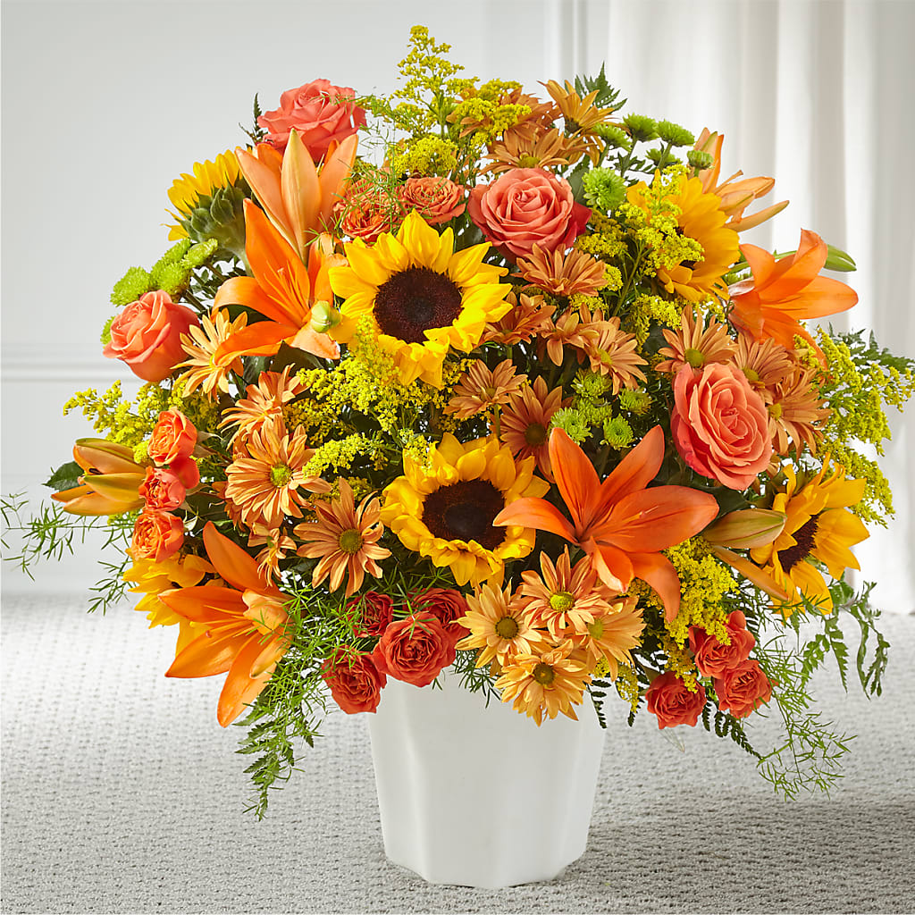 Harvest Thoughts Floor Basket – De Voe Floral, Lena IL