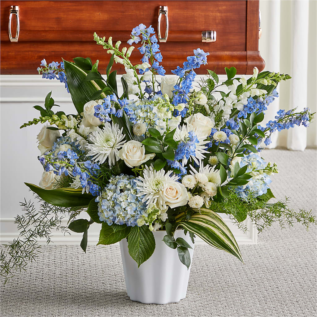 Everlasting Memories Floor Basket – De Voe Floral, Lena IL