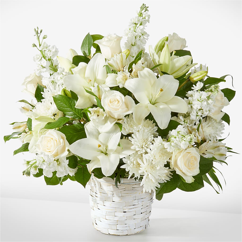 Peaceful Reflections Arrangement – De Voe Floral, Lena IL