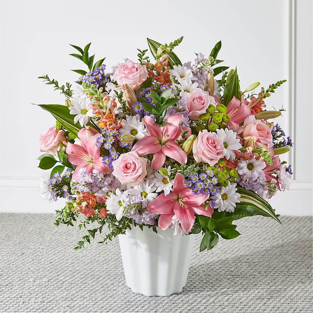 Abundant Compassion Floor Basket – De Voe Floral, Lena IL