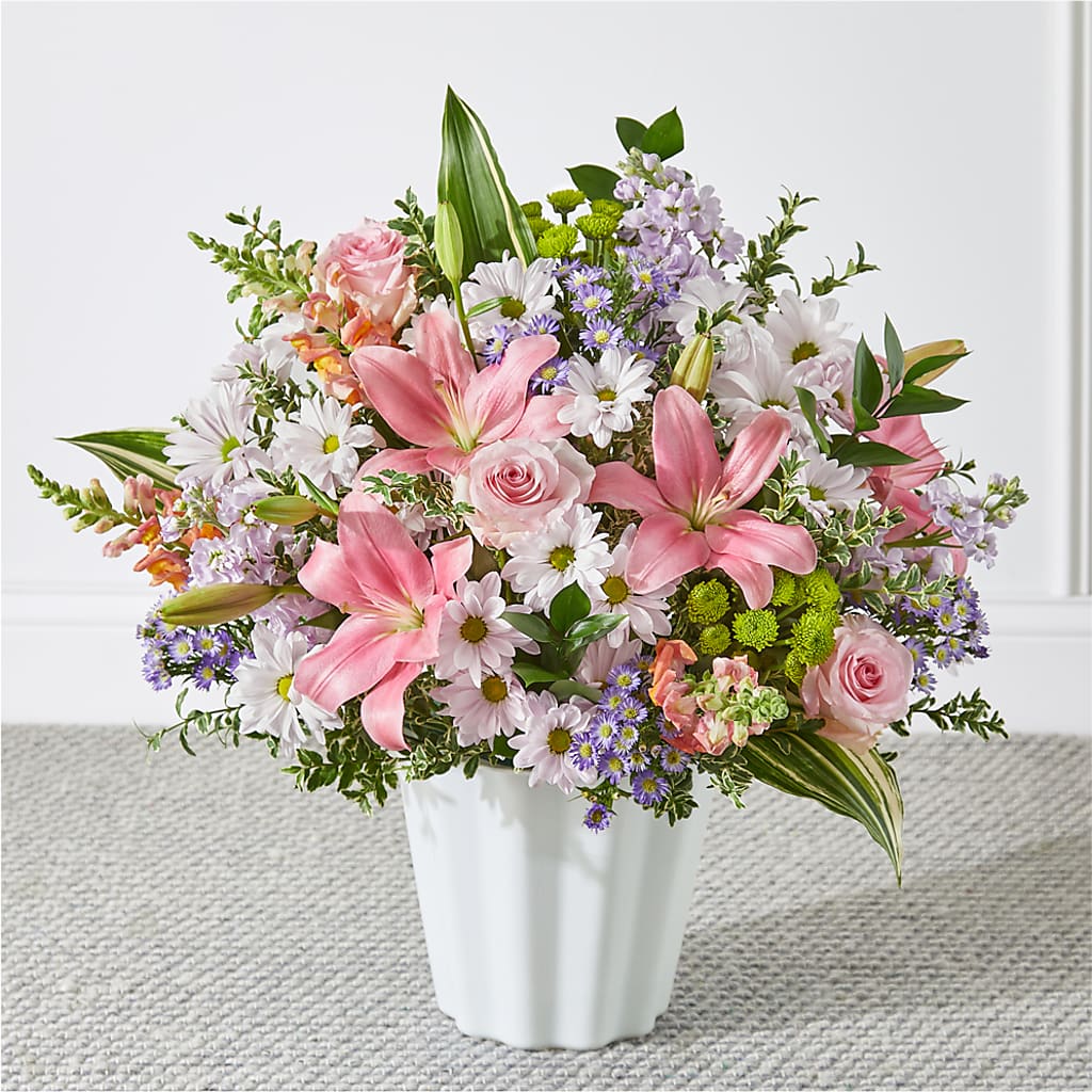 Abundant Compassion Floor Basket – De Voe Floral, Lena IL