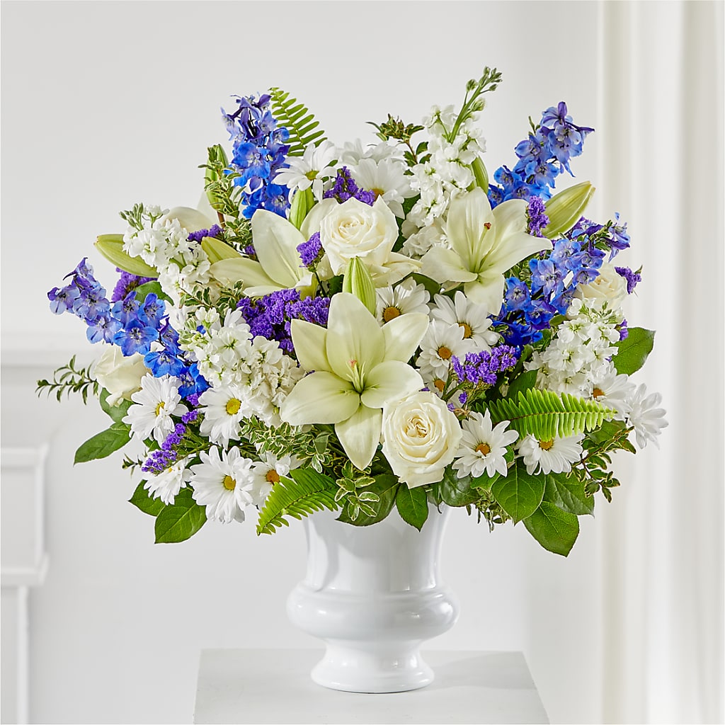 Expressions of Hope Urn Arrangement – De Voe Floral, Lena IL