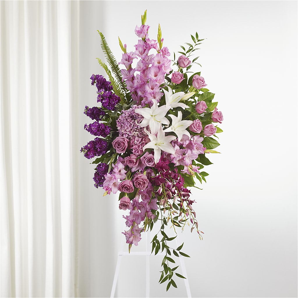 Never Alone Standing Spray – De Voe Floral, Lena IL