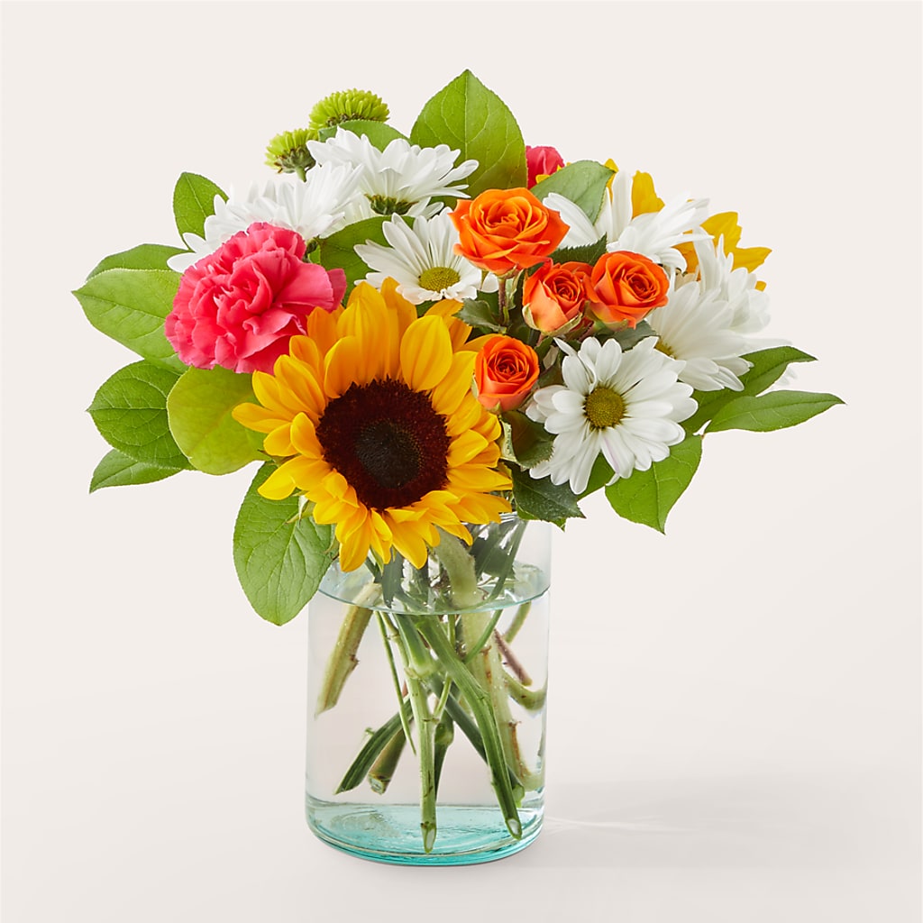 Sun-drenched Blooms Bouquet – De Voe Floral, Lena IL