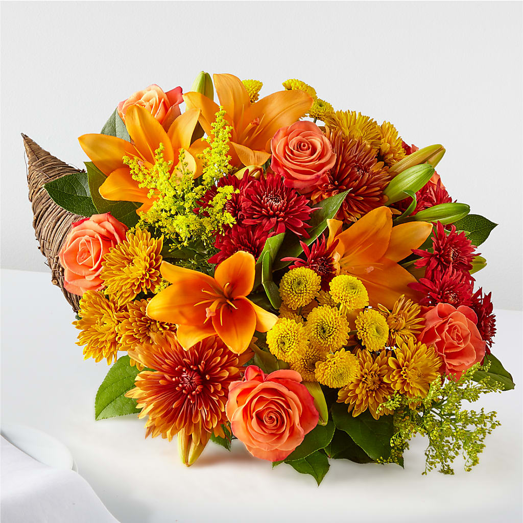 Feast of Color Cornucopia – De Voe Floral, Lena IL