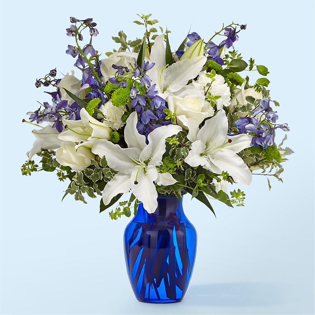 Santorini Bouquet – De Voe Floral, Lena IL