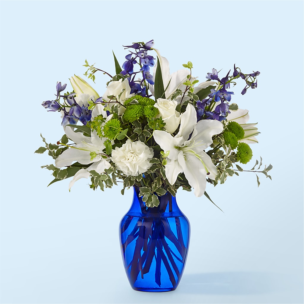 Santorini Bouquet – De Voe Floral, Lena IL