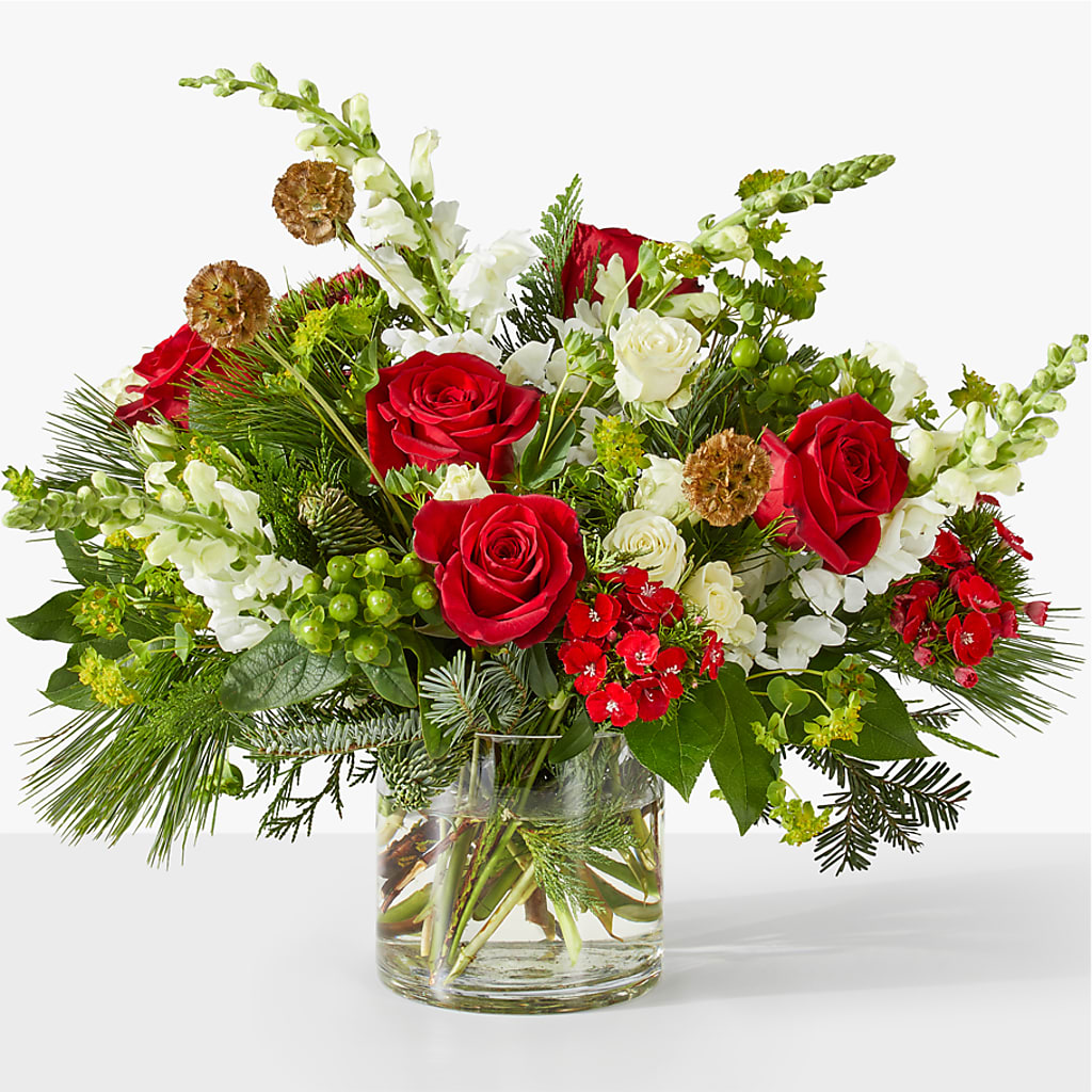 Deck the Halls Bouquet – De Voe Floral, Lena IL