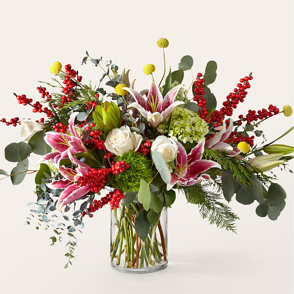 Berry & Bright Bouquet – De Voe Floral, Lena IL