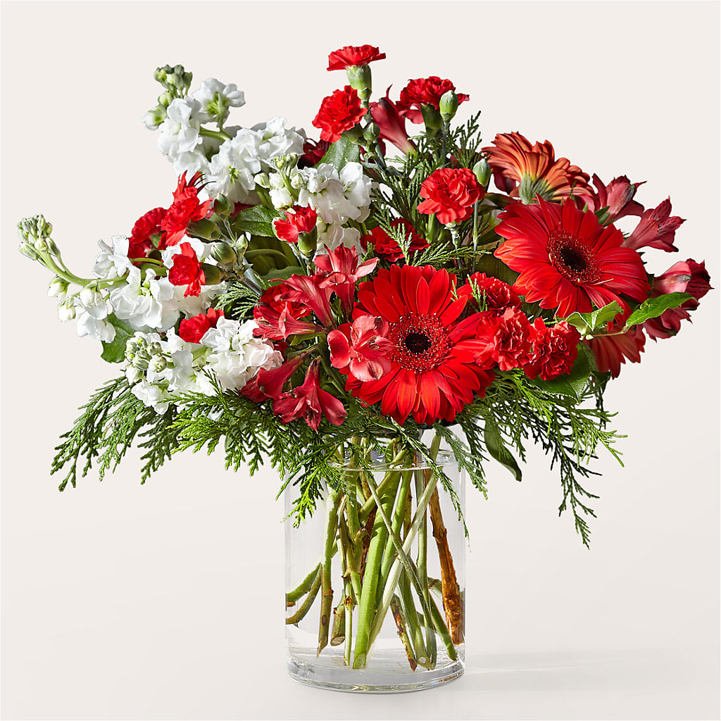 Holidaisy Bouquet – De Voe Floral, Lena IL