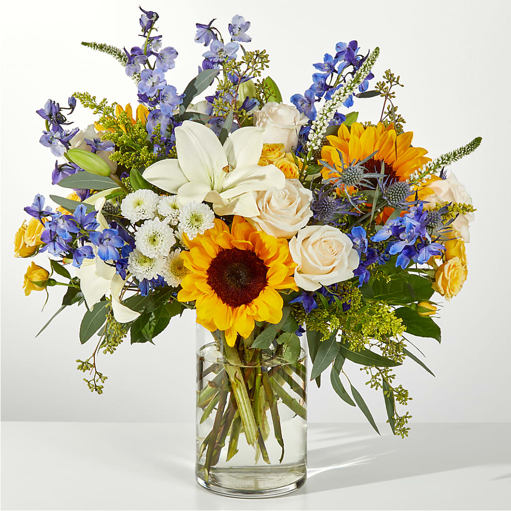 Wonderfully Sunny Bouquet – De Voe Floral, Lena IL