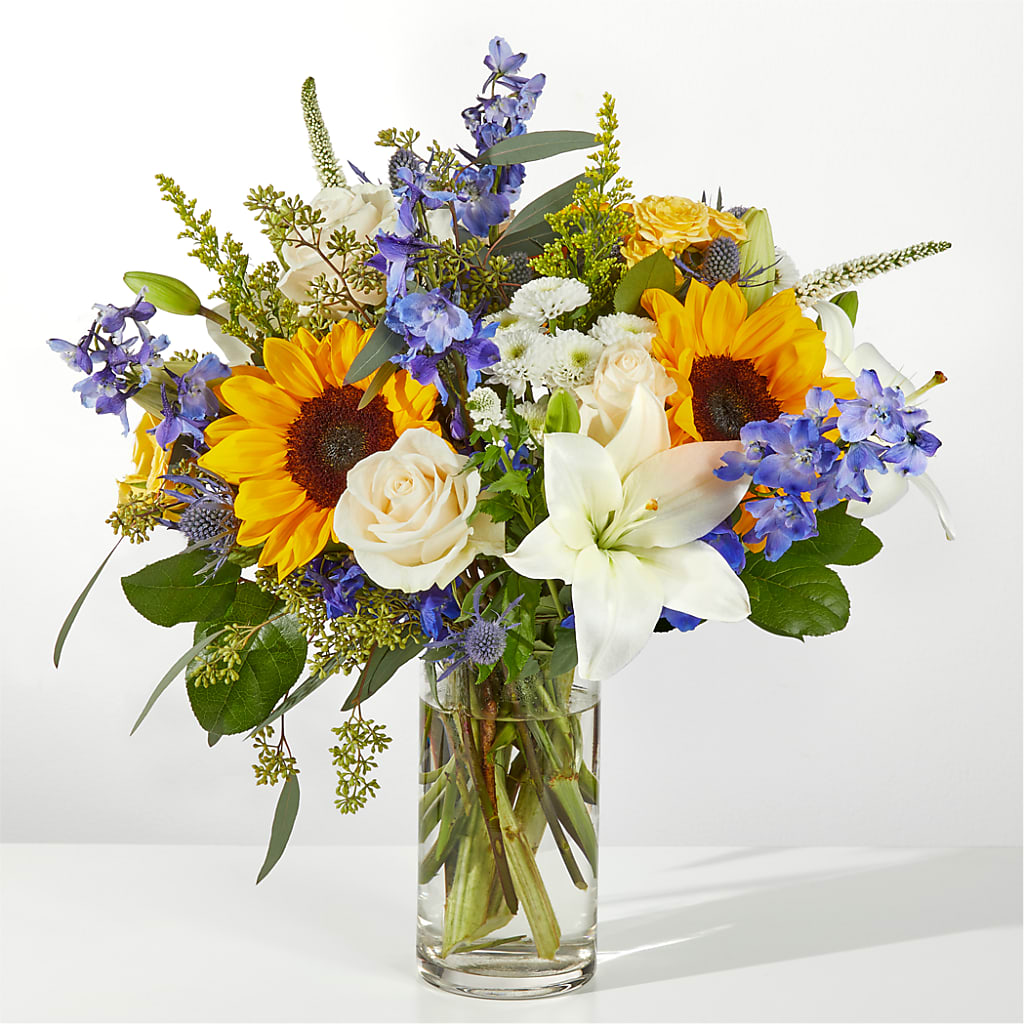 Wonderfully Sunny Bouquet – De Voe Floral, Lena IL