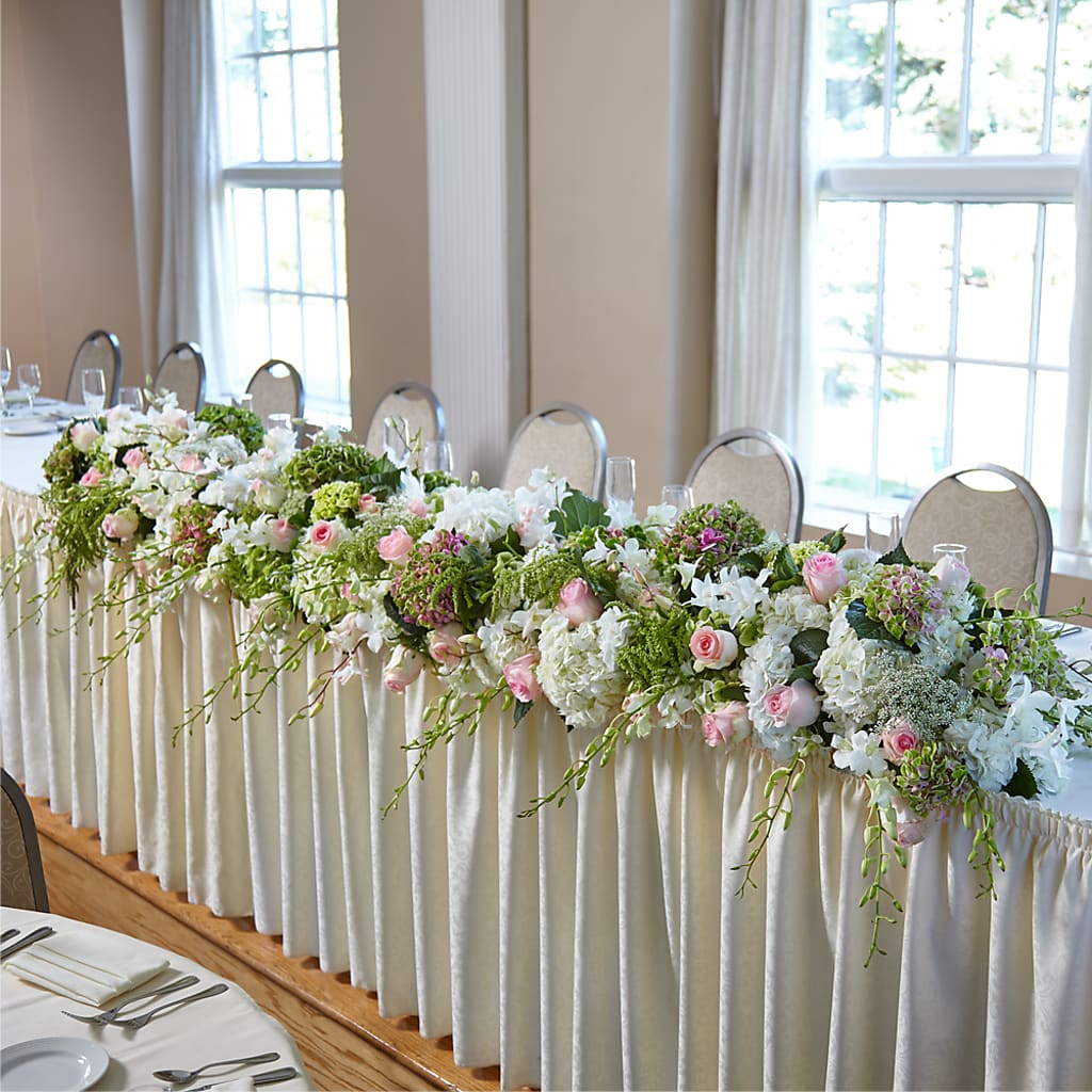 State of Joy Head Table Arrangement – De Voe Floral, Lena IL