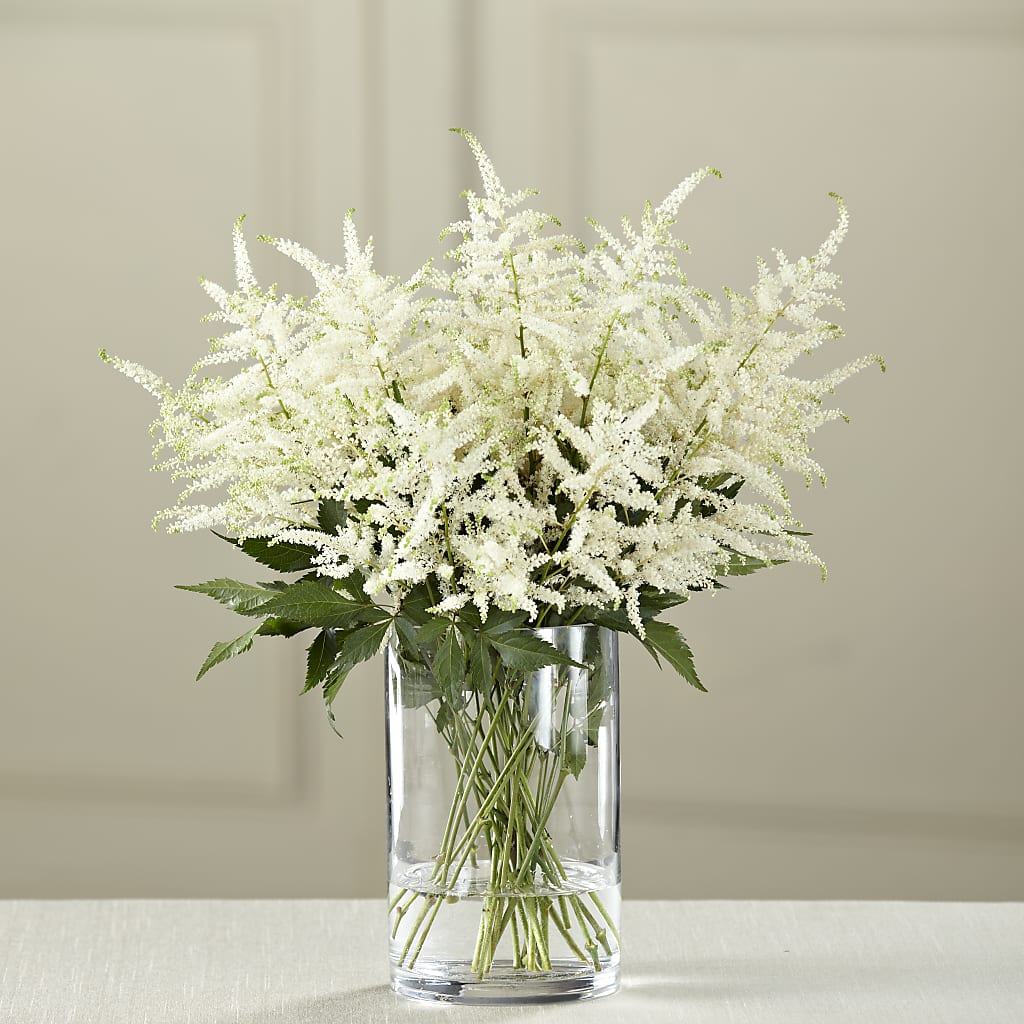 White Astilbe Bouquet – De Voe Floral, Lena IL