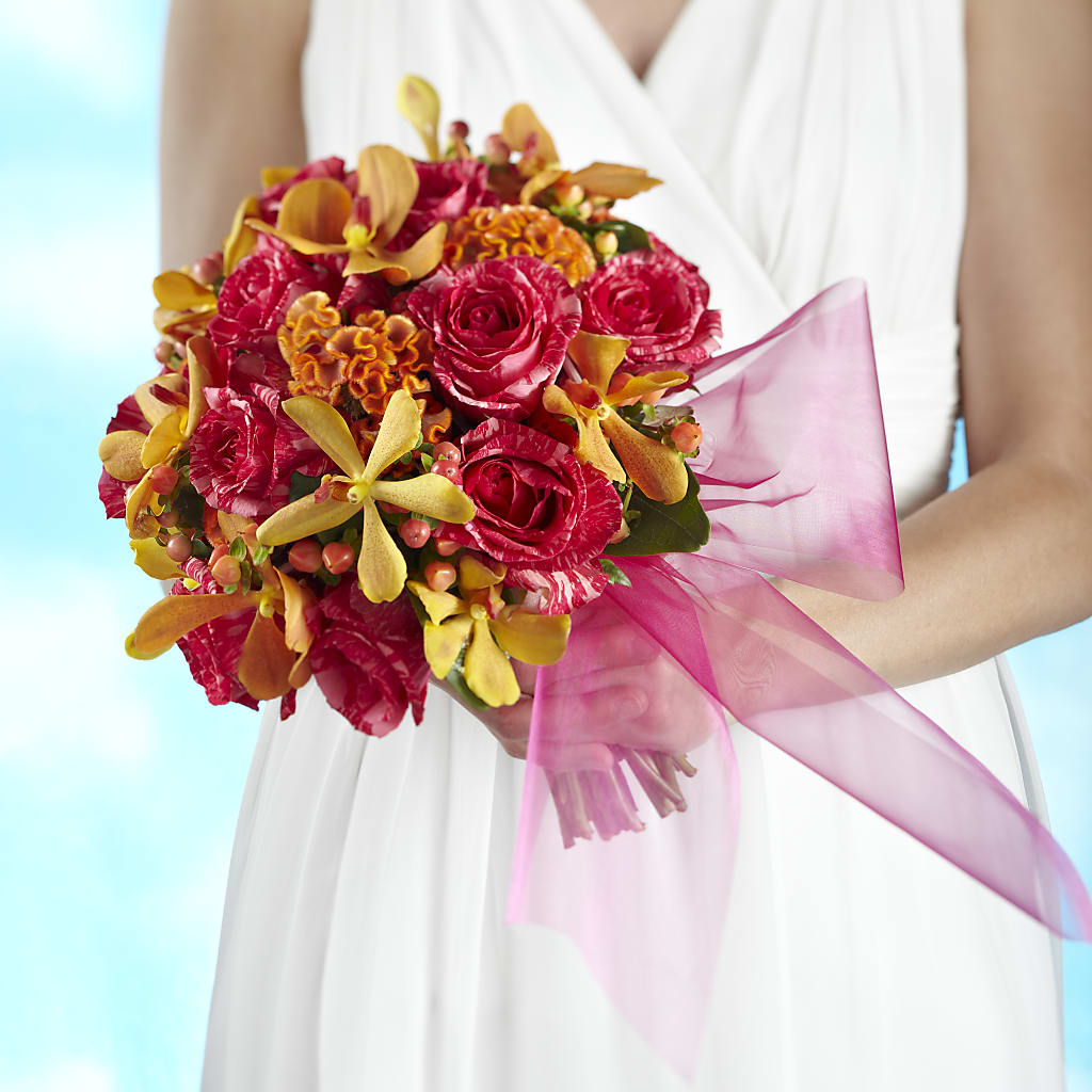 Brilliant Shades of Love Bouquet – De Voe Floral, Lena IL