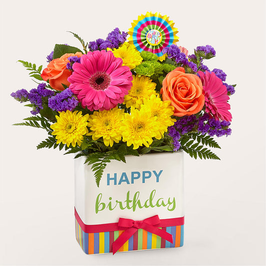 Birthday Brights Bouquet –  De Voe Floral, Lena IL