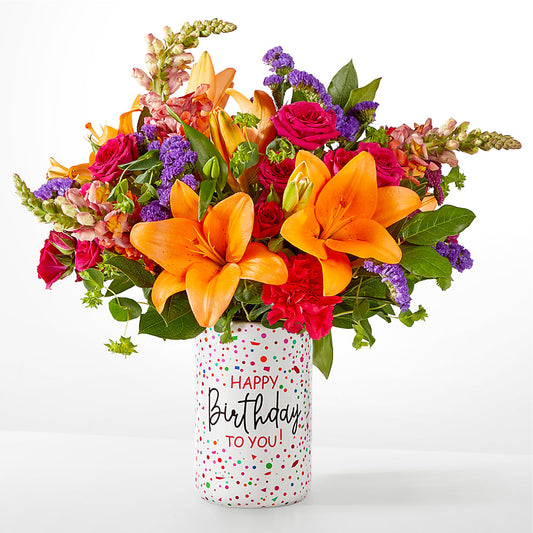 Birthday Palooza Bouquet –  De Voe Floral, Lena IL