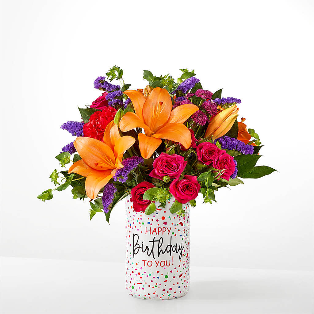 Birthday Palooza Bouquet –  De Voe Floral, Lena IL