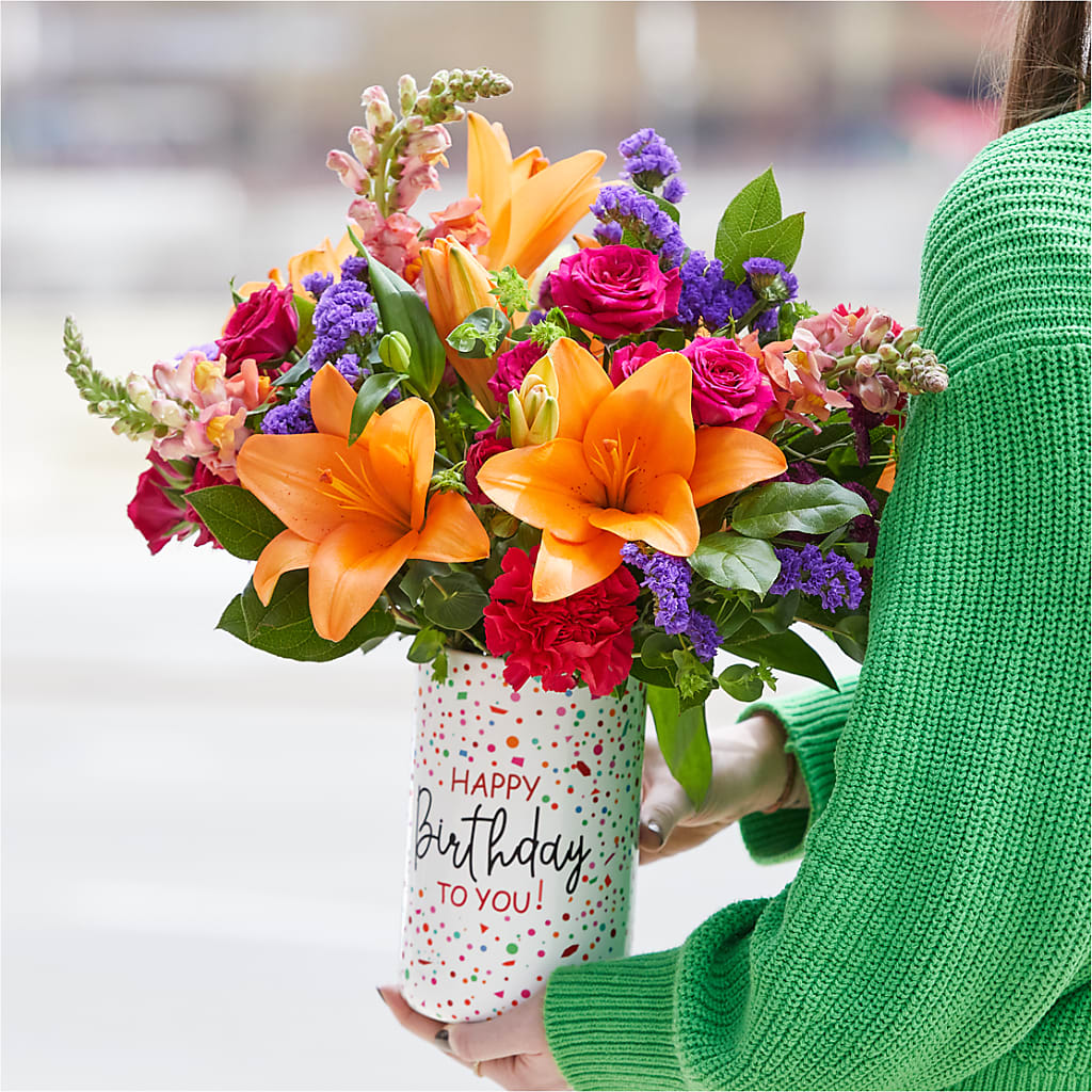 Birthday Palooza Bouquet –  De Voe Floral, Lena IL