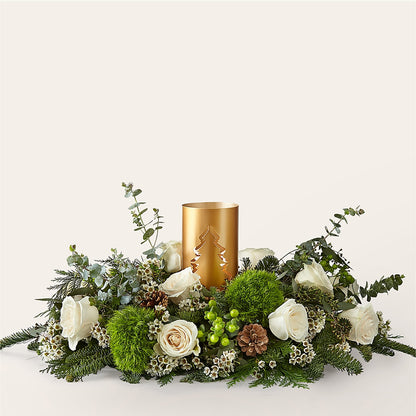 Chestnuts Roasting Centerpiece –  De Voe Floral, Lena IL