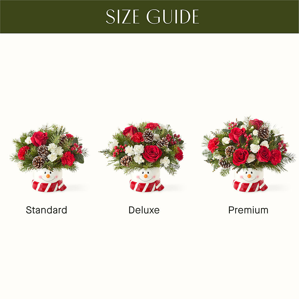 Jolly Snowman Bouquet –  De Voe Floral, Lena IL