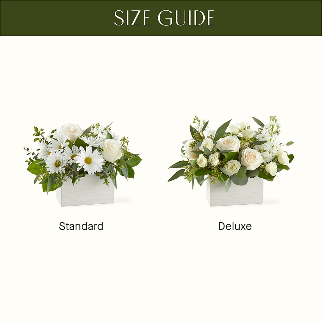 Fresh Linen Box Bouquet –  De Voe Floral, Lena IL