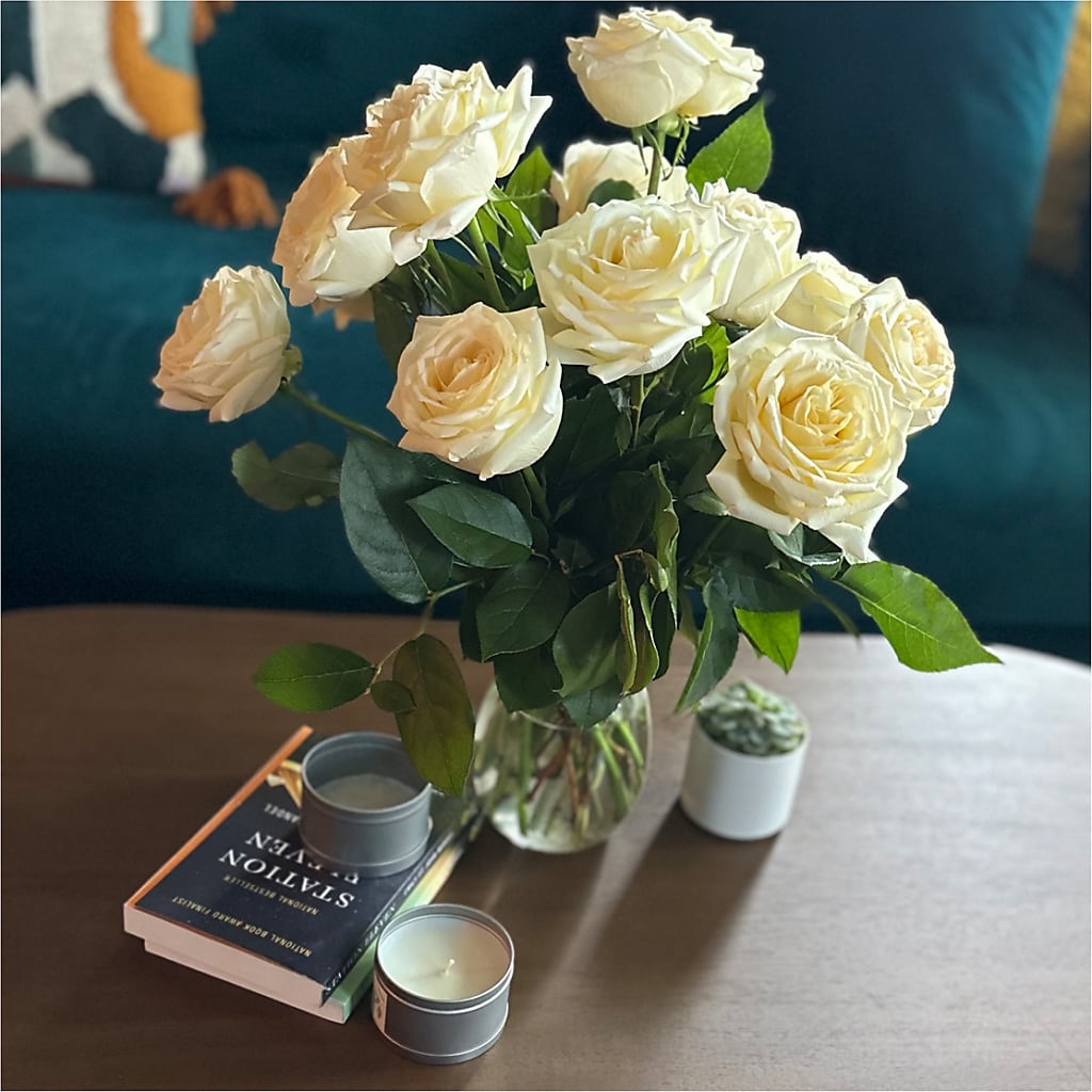 Long Stem Yellow Rose Bouquet –  De Voe Floral, Lena IL