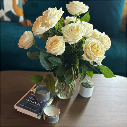 Long Stem Yellow Rose Bouquet –  De Voe Floral, Lena IL