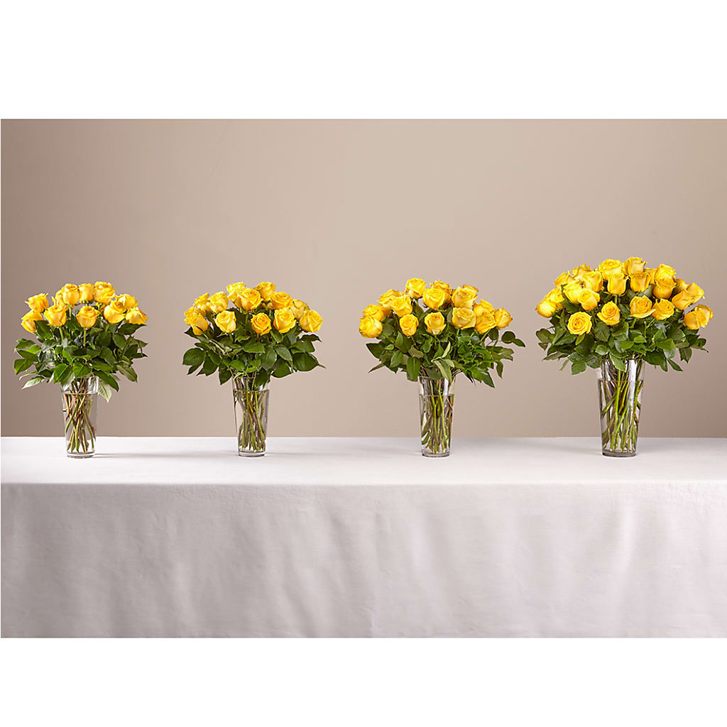 Long Stem Yellow Rose Bouquet –  De Voe Floral, Lena IL