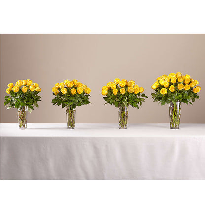 Long Stem Yellow Rose Bouquet –  De Voe Floral, Lena IL